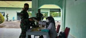 Tim P2M BNNP Sulsel Melaksanakan Penyuluhan Narkoba dirangkaikan dengan Tes Urine di Lingkungan Bekangdam XIV/HSN.