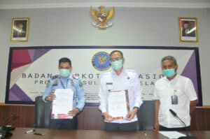 Tiga Pimpinan Rutan Klas IIB di Sulsel Melaksanakan Penandatanganan Kerjasama Dengan BNN Prov.Sulsel.