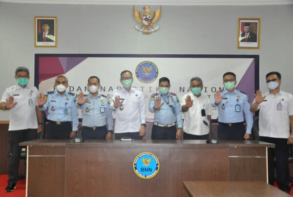 Tiga Pimpinan Rutan Klas IIB di Sulsel Melaksanakan Penandatanganan Kerjasama Dengan BNN Prov.Sulsel.