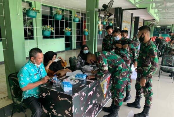 Tim P2M BNNP Sulsel Melaksanakan Tea Urine di Lingkungan Kavaleri 10 Mendagiri.