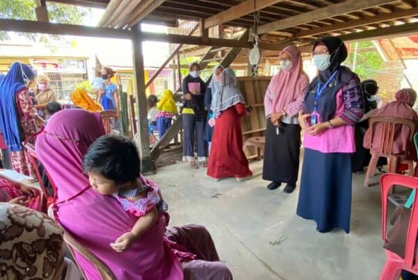 Tim Pencegahan BNNP Sulsel Melaksanakan Penyuluhan di Posbindu Kab.Gowa.