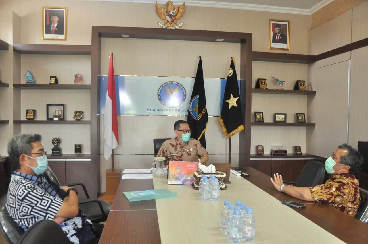 Kunjungan Ittama III BNN RI tersebut dalam rangka meninjau pelaksanaan Audit Satker Tahap I (Perencanaan dan Perorganisasian BNNP dan BNNK/Kota T.A Tahun Anggaran 2021.