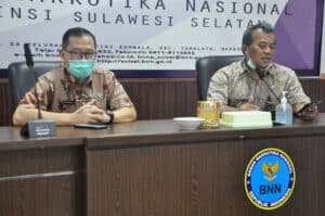 BNN Provinsi Sulawesi Selatan Melaksanakan kegiatan Taklimat Akhir Audit Satker Tahap I (Perencanaan dan Perorganisasian BNNP/BNNK/Kota Tahun Anggaran 2021