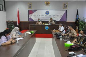 BNN Provinsi Sulawesi Selatan Melaksanakan kegiatan Taklimat Akhir Audit Satker Tahap I (Perencanaan dan Perorganisasian BNNP/BNNK/Kota Tahun Anggaran 2021