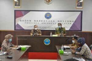 Rapat Inpres 02 nomor 2020 dipimpin Kepala BNNP Sulsel dan Koordinator P2M.