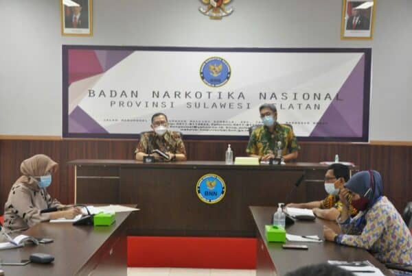 Rapat Inpres 02 nomor 2020 dipimpin Kepala BNNP Sulsel dan Koordinator P2M.
