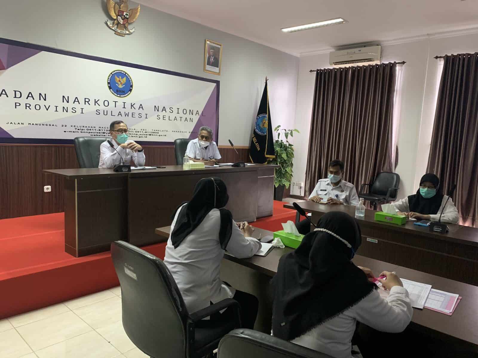 Kepala BNNP Sulsel Pimpin Rapat P2M Dalam Rangka Pra HANI 2021. Kepala BNNP Sulsel Pimpin Rapat P2M Dalam Rangka Pra HANI 2021.