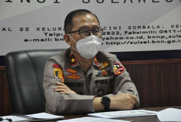 Kepala Badan Narkotika Nasional (BNN) Provinsi Sulawesi Selatan Brigjen Pol.Drs.Ghiri Prawijaya,M.Th beserta Jajaran, mengikuti kegiatan Rapat Pimpinan (Rapim) BNN RI
