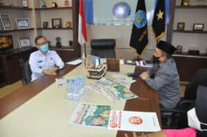 Kepala Badan Narkotika Nasional (BNN) Provinsi Sulawesi Selatan Brigjen Pol.Drs.Ghiri Prawijaya,M.Th menerima kunjungan dari Direktur Harian Rakyat Sulsel.
