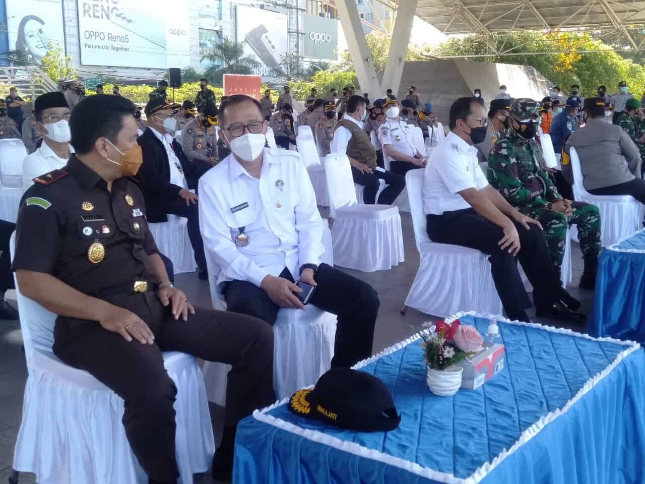 Kepala BNN Prov. Sulsel Menghadiri Undangan Apel Gelar Pasukan Operasi Ketupat 2021.