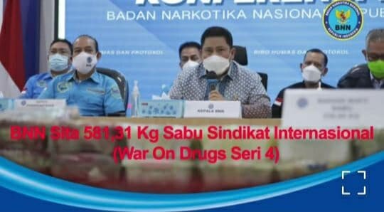 BNN RI Sita Setengah Ton Sabu dan Selamatkan 2,9 Juta Jiwa Rakyat Indonesia