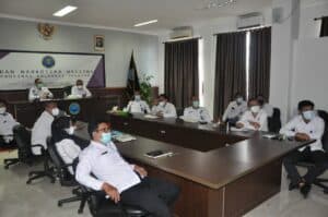 Kepala Badan Narkotika Nasional (BNN) Provinsi Sulawesi Selatan Brigjen Pol.Drs.Ghiri Prawijaya.M.Th mengikuti kegiatan Rapat Pimpinan (Rapim) BNN RI secara virtual