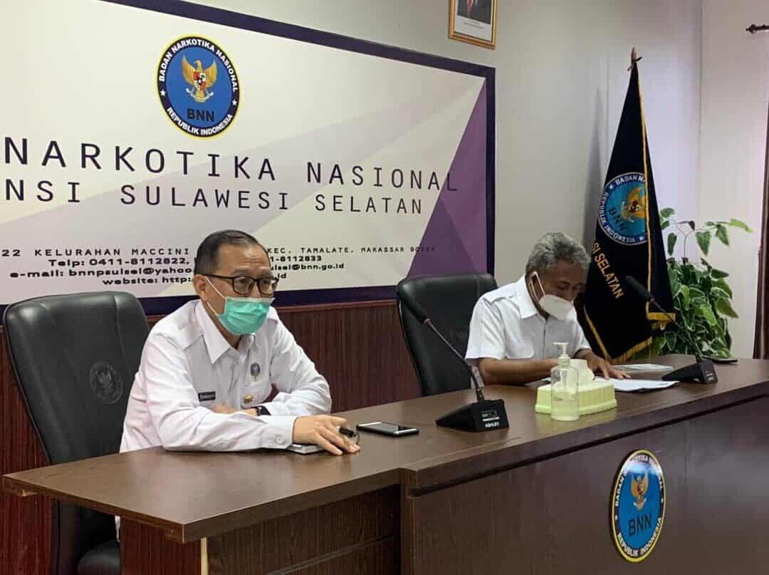 Kepala BNNP Sulsel Pimpin Rapat Percepatan Penyerapan Anggaran T.A 2021.