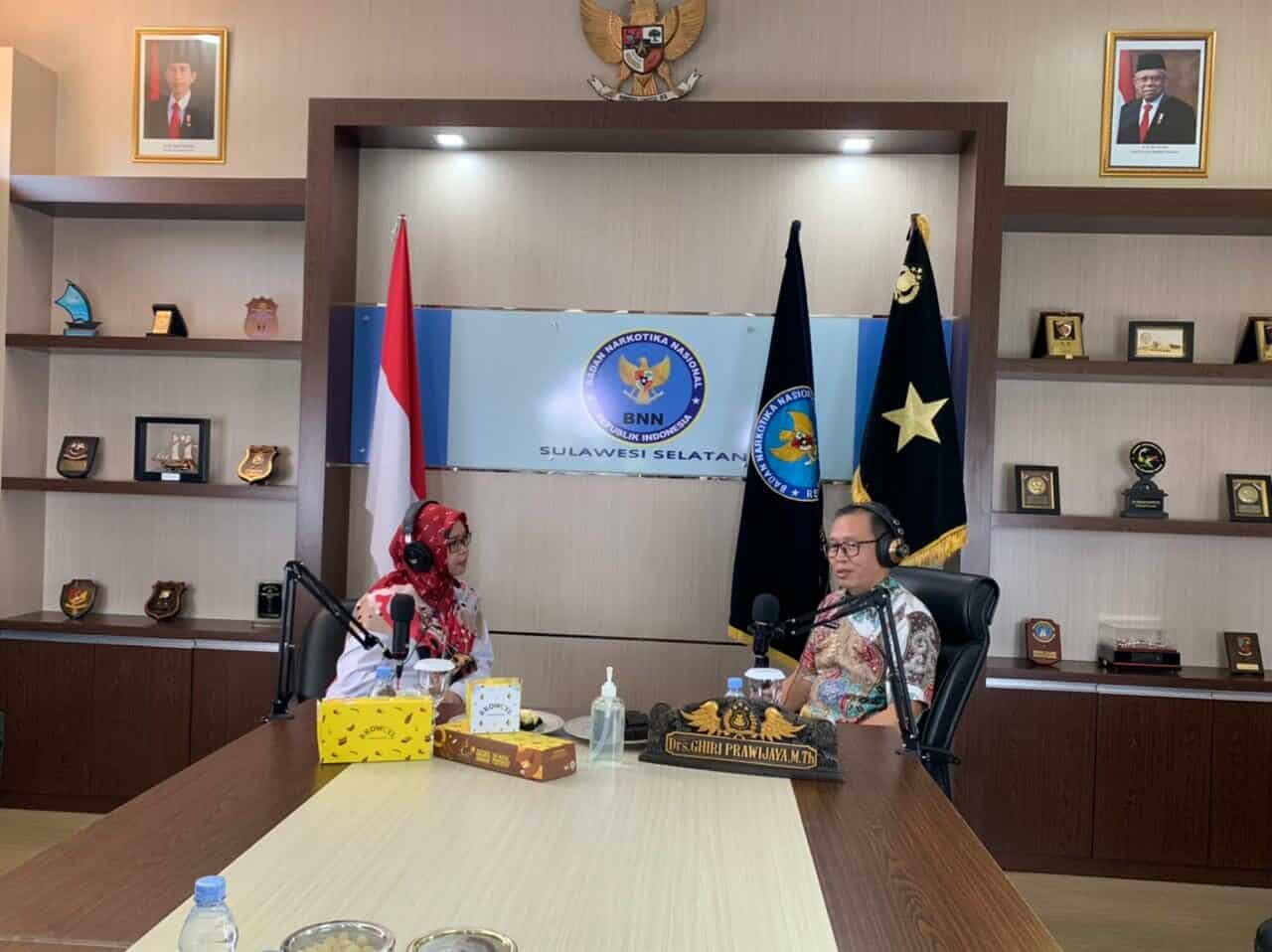 Kepala BNNP Sulsel Poadcast bersama STIE NOBEL dalam rangka persiapan HANI 2021. Kepala BNNP Sulsel Poadcast bersama STIE NOBEL dalam rangka persiapan HANI 2021.