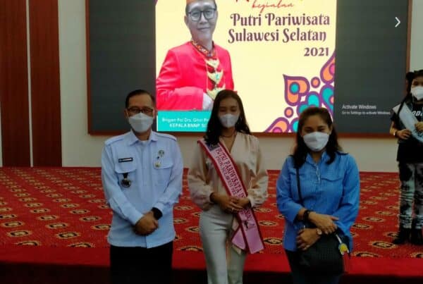 Kepala BNNP Sulsel Menghadiri Narasumber Dalam Kegiatan P4GN pada pemilihan Puteri Pariwisata Sulawesi Selatan.