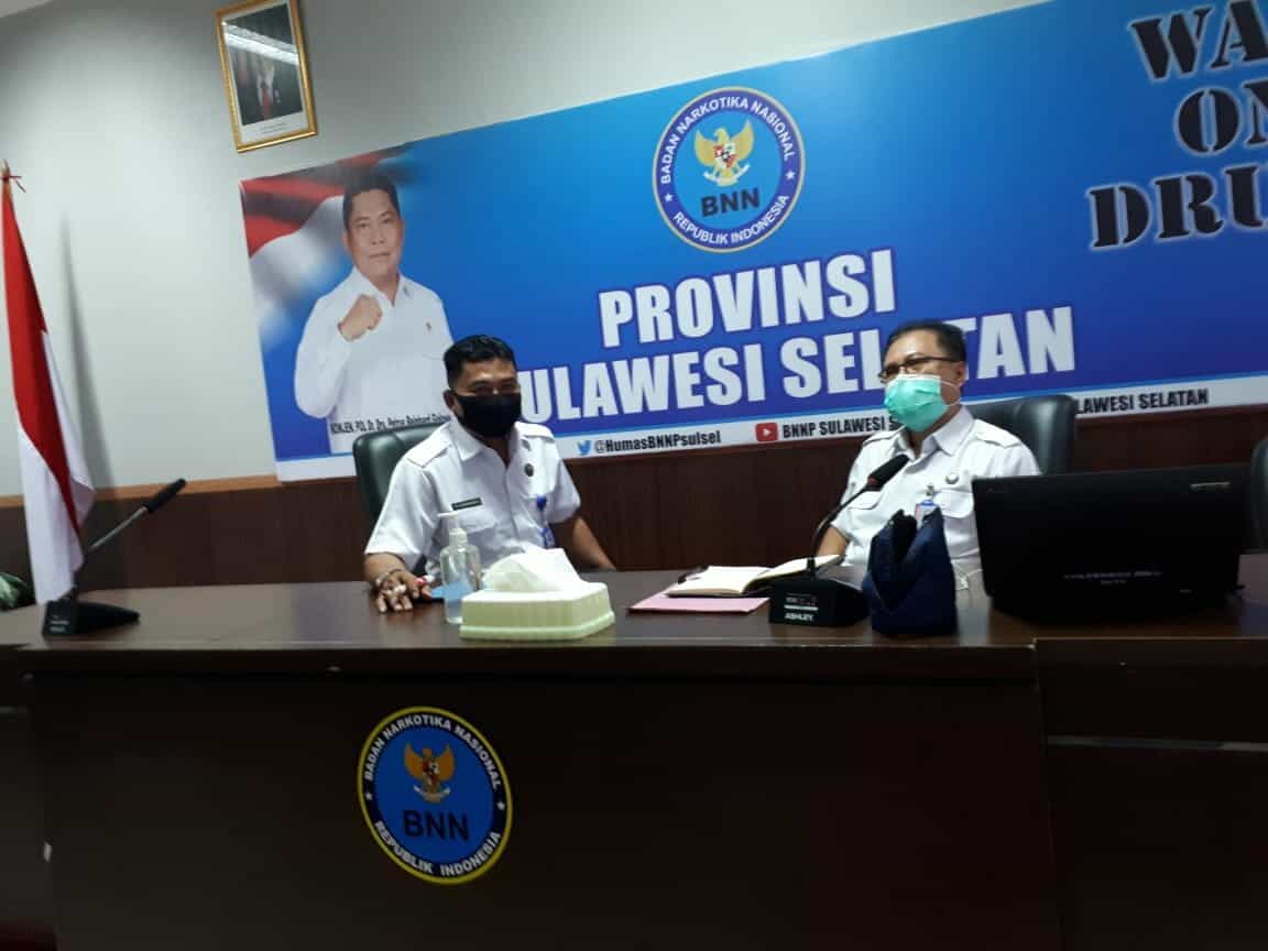 BNN Provinsi Sulawesi Selatan Mengikuti kegiatan virtual dengan tema Simergitas Aparat Penegak Hukum dan Badan Perencanaan Pembangunan Nasional dalam Pelaksanaan Rehabilitasi atas Penerapan Pasal 127 UU No. 35/2009 BNN Provinsi Sulawesi Selatan Mengikuti kegiatan virtual dengan tema Simergitas Aparat Penegak Hukum dan Badan Perencanaan Pembangunan Nasional dalam Pelaksanaan Rehabilitasi atas Penerapan Pasal 127 UU No. 35/2009