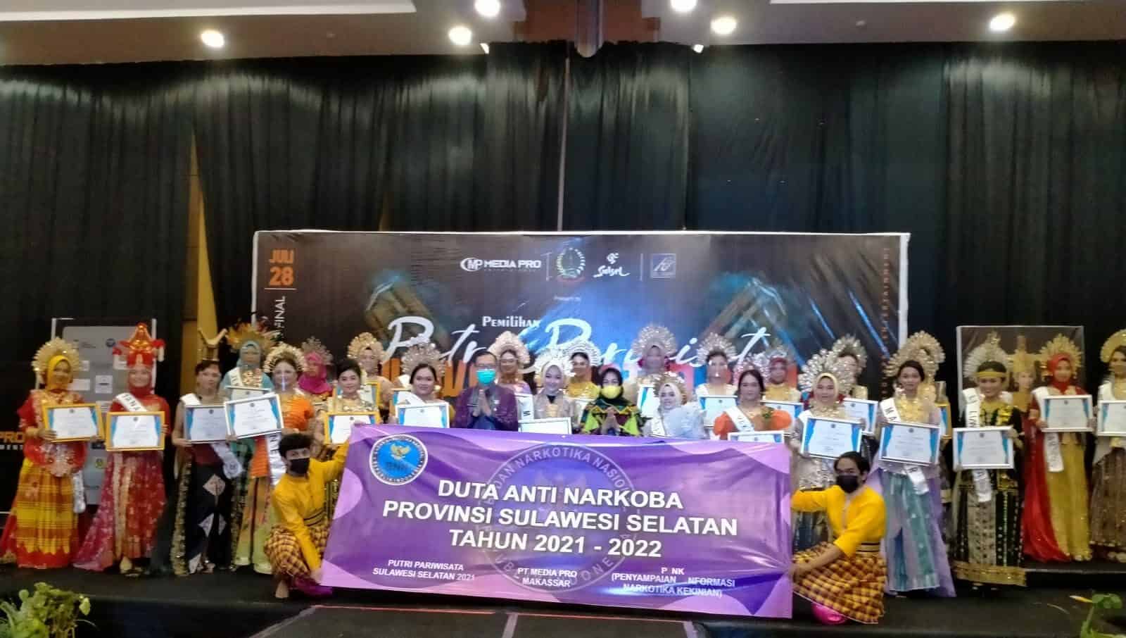 BNNP Sulawesi Selatan melakukan Diseminasi Informasi melalui Insert Konten dan pengukuhan Duta Anti Narkoba