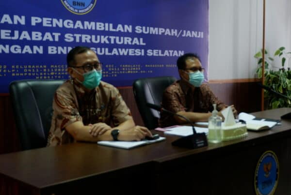 Kepala BNNP Sulawesi Selatan mengikuti kegiatan Taklimat Akhir