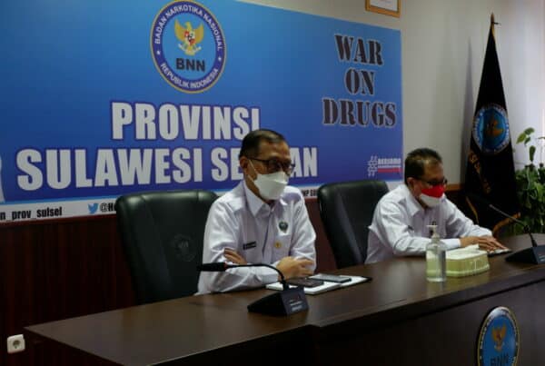 Kepala BNNP Sulawesi Selatan Mengikuti RAPIM secara virtual