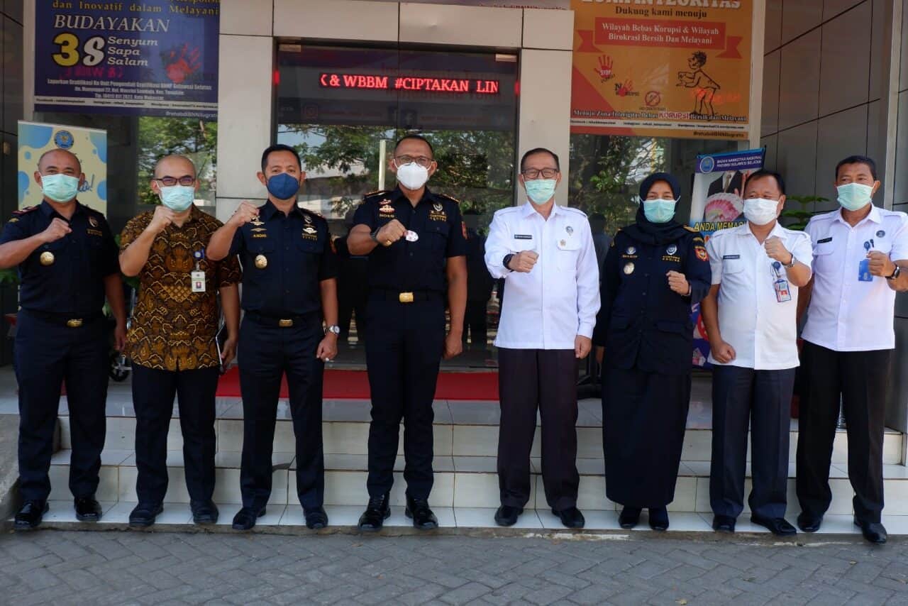 Kepala BNNP Sulawesi Selatan Menerima Kunjungan Balasan Dari Kepala Kantor Wilayah Bea Dan Cukai Sulsel Beserta Jajarannya