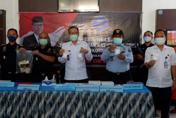 BNNP Sulawesi Selatan Melaksanakan Press Release Pengungkapan Kasus Narkotika Dan Release Capaian Kegiatan BNNP Sulsel