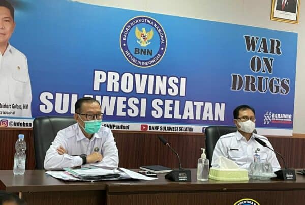 Kepala BNNP Sulawesi Selatan Mengikuti Kegiatan Rapat Pimpinan (Rapim) BNN RI Secara Virtual.