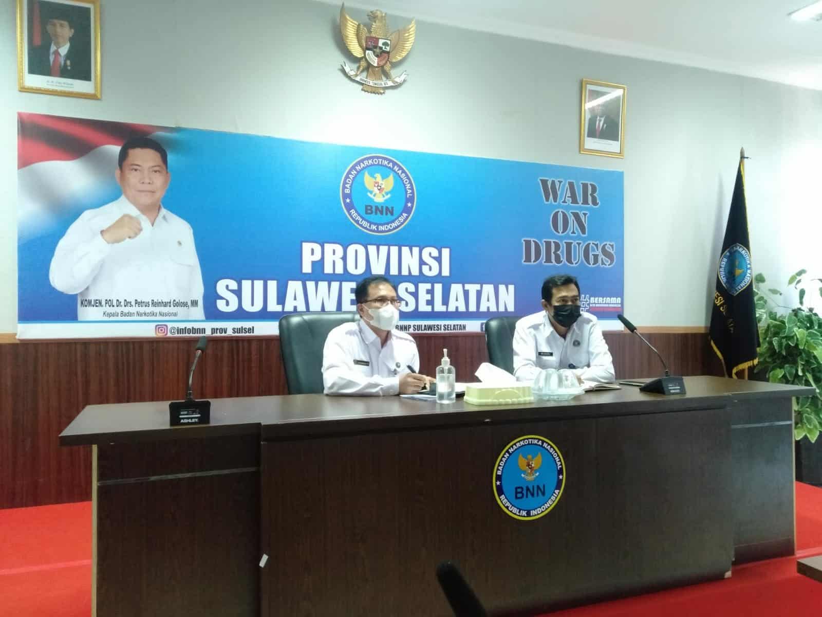 BNNP Sulawesi Selatan menghadiri kegiatan Rapat Persiapan Pelaksanan Seleksi Kompetensi Dasar (SKD) CPNS BNN Formasi Tahun 2021 Konsep Otomatis