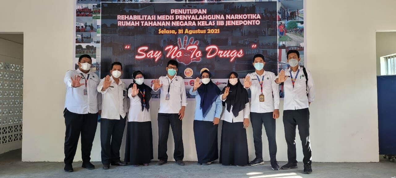 BNN Provinsi Sulawesi Selatan Kegiatan Terminasi Warga Binaan Pemasyarakatan Rutan Klas II.b Jeneponto