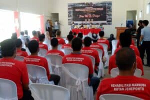 Kepala BNNP Sulawesi Selatan Menghadiri Penutupan Program Rehabilitasi Narkotika Rutan Jeneponto