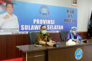 Kepala BNNP Sulawesi Selatan Menerima Audies FAMILY of CREATIVE COMMUNITY (FCC)