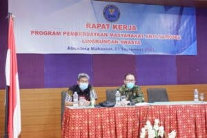 Kepala BNNP Sulawesi Selatan Membuka Kegiatan Rapat Kerja Program Pemberdayaan Masyarakat Anti Narkoba Di Lingkungan Swasta