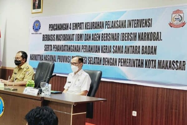BNN Provinsi Sulawesi Selatan Pembekalan Agen bersinar dan Pencanangan 4 (empat) Kelurahan Bersinar Konsep Otomatis
