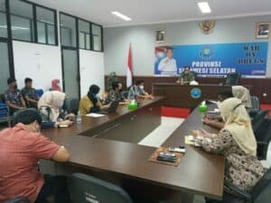 Bagian Umum BNNP Sulawesi Selatan Melaksanakan Rapat Mingguan