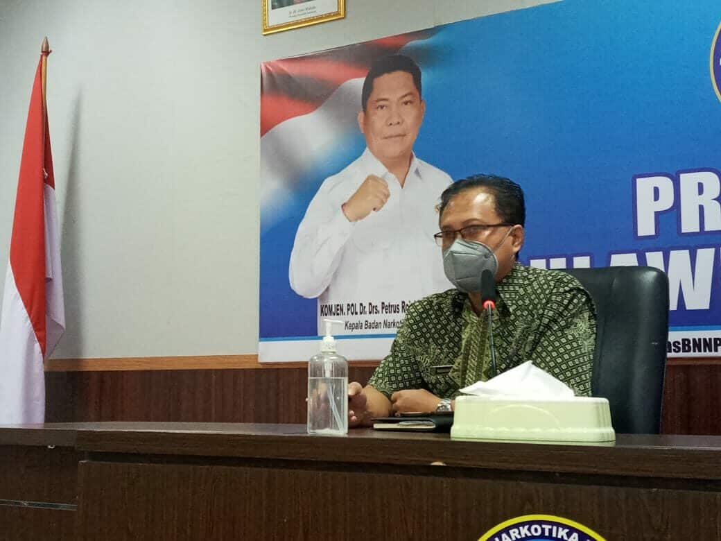 Bagian Umum BNNP Sulawesi Selatan Melaksanakan Rapat Mingguan