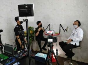 Kepala BNNP Sulawesi Selatan Melaksanakan Podcast di Kantor Wilayah DJBC Sulawesi Bagian Selatan