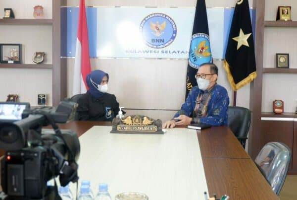 Kepala BNNP Sulawesi Selatan Melaksanakan Talk Show P4GN bersama Media Elektronik I NEWS TV Kepala BNNP Sulawesi Selatan Melaksanakan Talk Show P4GN bersama Media Elektronik I NEWS TV