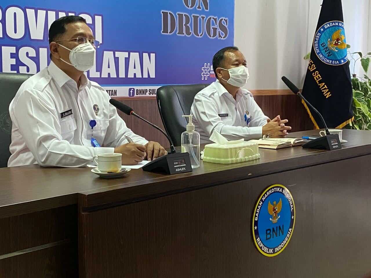 BNNP Sulawesi Selatan Mengikuti Kegiatan Rapat Pimpinan (Rapim) BNN RI Secara Virtual, Makassar BNNP Sulawesi Selatan Mengikuti Kegiatan Rapat Pimpinan (Rapim) BNN RI Secara Virtual, Makassar