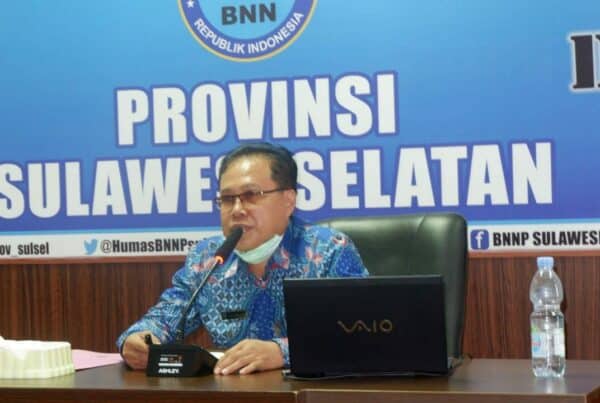 BNNP Sulawesi Selatan Mengikuti Kegiatan Evaluasi Dan Paparan Video Pembangunan Zona Integritas Menuju Wilayah Bebas Korupsi (WBK) Dan Wilayah Birokrasi Bersih Melayani (WBBM) Dilingkungan BNN Tahun 2021