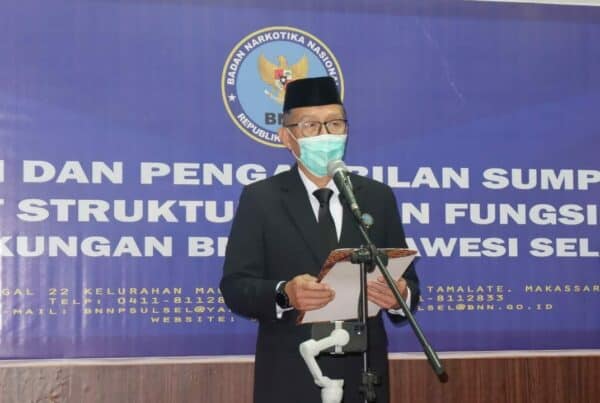 BNNP Sulawesi Selatan Melaksanakan Pelantikan dan Pengambilan Sumpah/Janji Pejabat Struktural dan Fungsional dilingkungan BNNP Sulawesi Selatan