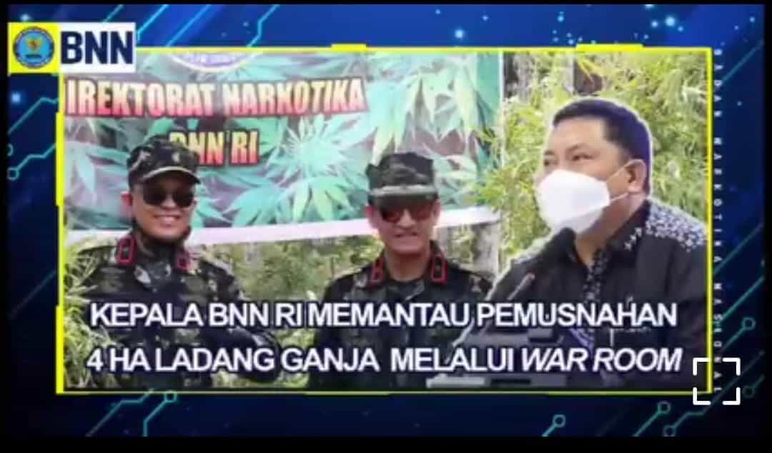 REPOST BNN RI - KEPALA BNN RI PANTAU LANGSUNG PEMUSNAHAN GANJA LIVE DARI "WAR ROOM" REPOST BNN RI – KEPALA BNN RI PANTAU LANGSUNG PEMUSNAHAN GANJA LIVE DARI “WAR ROOM”