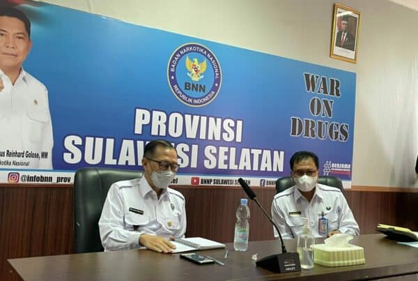 BNNP Sulawesi Selatan Mengikuti Kegiatan Rapat Pimpinan (Rapim) BNN RI Secara Virtual