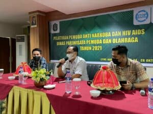 Kepala Bagian Umum BNNP Sulawesi Selatan menjadi Narasumber Pelatihan Pemuda Anti Narkoba dan HIV AIDS Dinas Pariwisata Pemuda dan Olahraga Tahun 2021 Kepala Bagian Umum BNNP Sulawesi Selatan menjadi Narasumber Pelatihan Pemuda Anti Narkoba dan HIV AIDS Dinas Pariwisata Pemuda dan Olahraga Tahun 2021