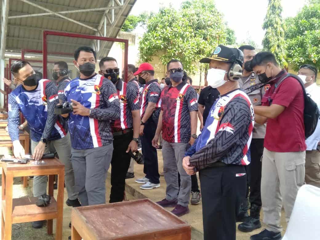 BNNP Sulsel menghadiri Pertandingan Menembak Dansat Brimob Polda Sulsel Cup 2021