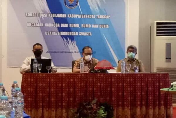 Konsolidasi Kebijakan Kota Tanggap Ancaman Narkoba pada Lingkungan Swasta.