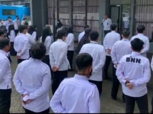 BNNP Sulawesi Selatan Melaksanakan Apel Pagi Rutin