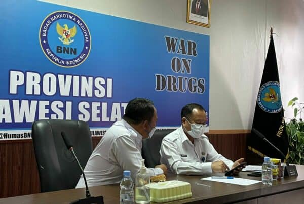 BNNP Sulawesi Selatan Mengikuti Kegiatan Rapat Pimpinan (Rapim) BNN RI Secara Virtual
