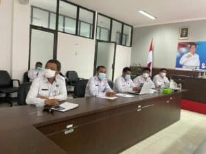 Kabid Pemberantasan BNNP Sulsel Kombes Pol. Dr. Agustinus Sollu, SH., SS., M. Si selaku Plh. Kepala BNNP Sulawesi Selatan membuka secara langsung kegiatan Evaluasi On Going BNNP Sulsel beserta jajaran
