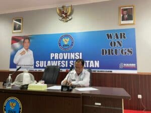 BNNP Sulawesi Selatan Mengikuti Kegiatan Rapat Pimpinan (Rapim) BNN RI Secara Virtual