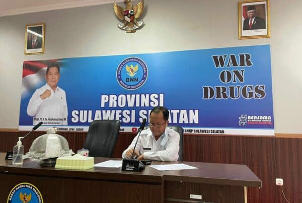 BNNP Sulawesi Selatan Mengikuti Kegiatan Rapat Pimpinan (Rapim) BNN RI Secara Virtual