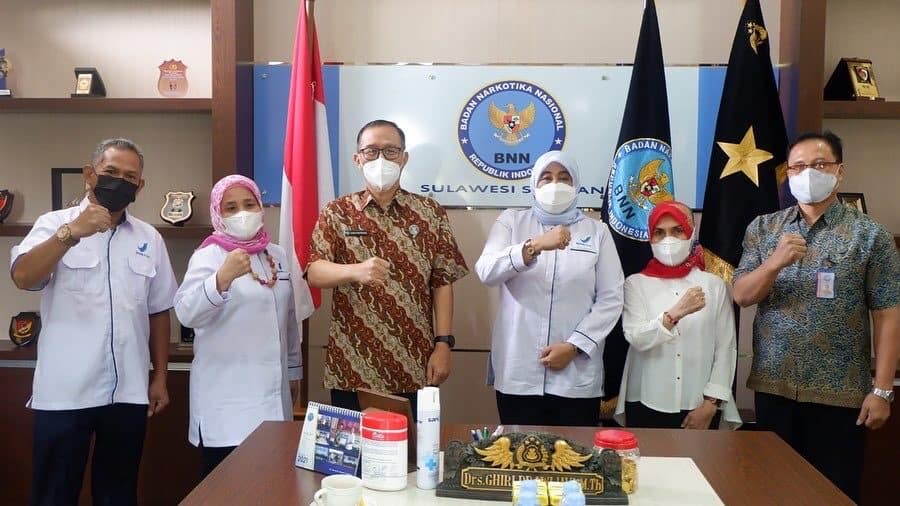 BNN Prov. Sulsel Menerima Kunjungan Jajaran Balai Pengawasan Obat dan Makanan (BPOM) Makassar